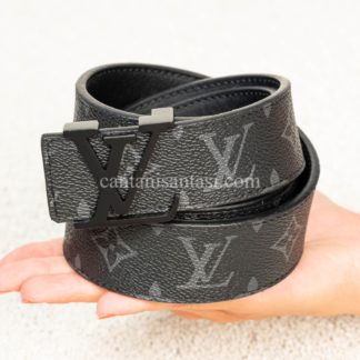 louis vuitton kemer siyah monogram desen siyah toka