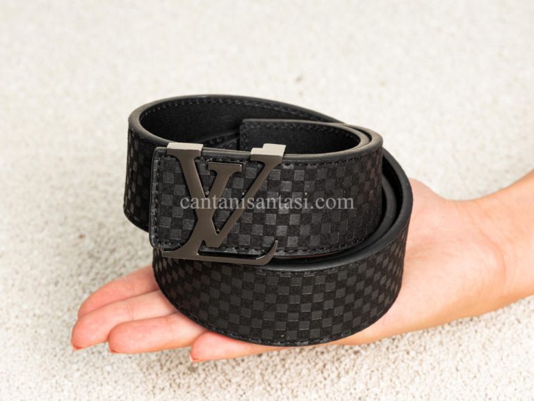 louis vuitton kemer siyah suet damier