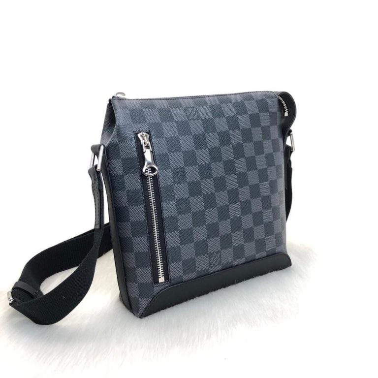 louis vuitton canta Massenger erkek postaci cantasi damier siyah 24.5x21