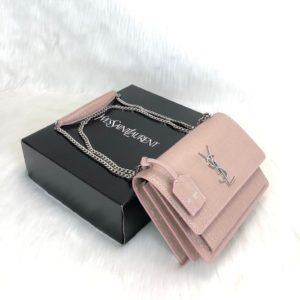 ysl saint laurent canta Sunset medium pudra crocodil 22x16 cm