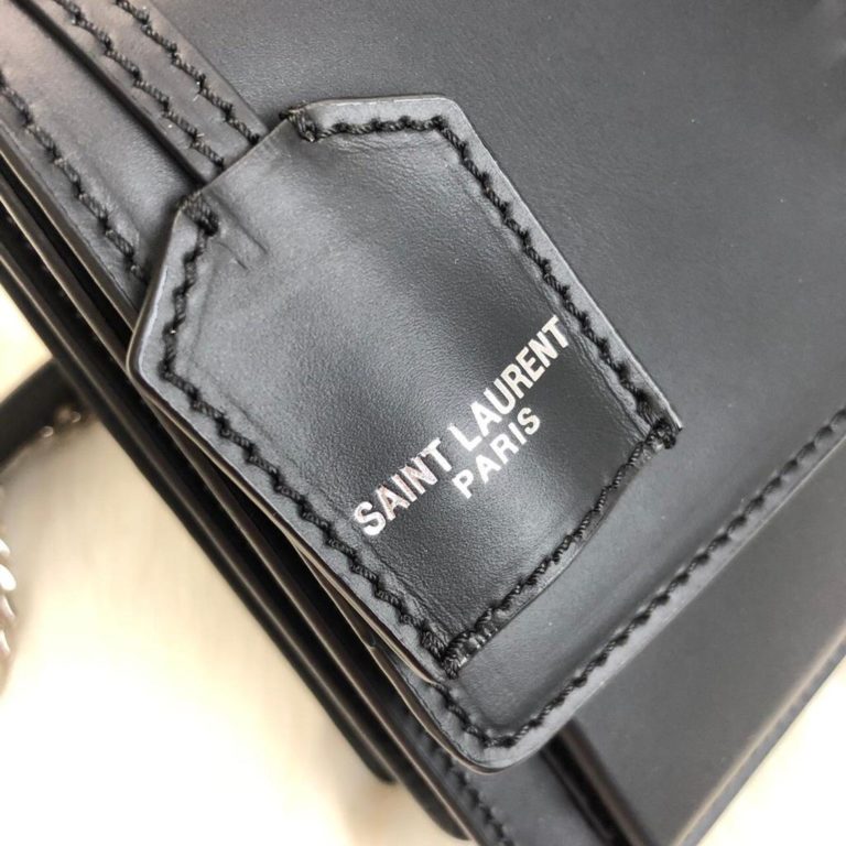ysl saint laurent canta Sunset medium silver 22x16 cm