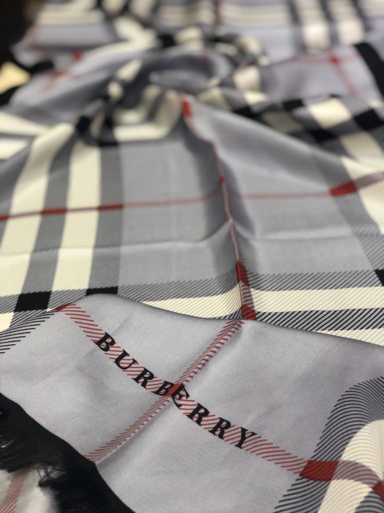 burberry sal ipek classic gri 70x170