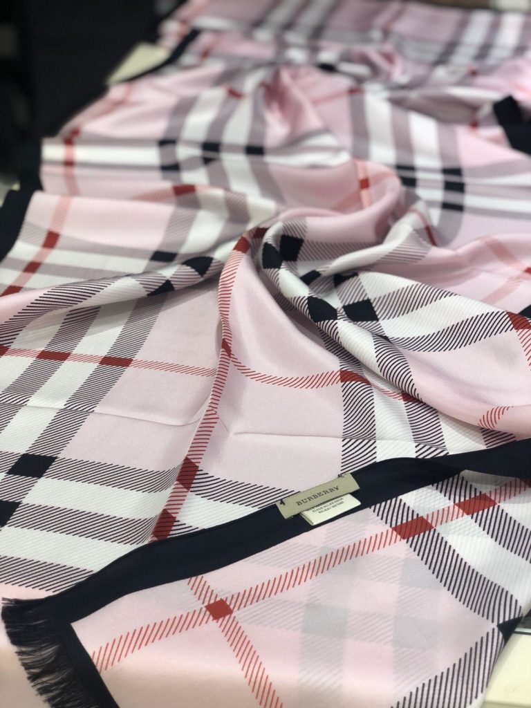burberry sal ipek classic pembe 70x170