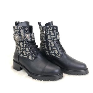 christian dior ayakkabi Oblique bot siyah