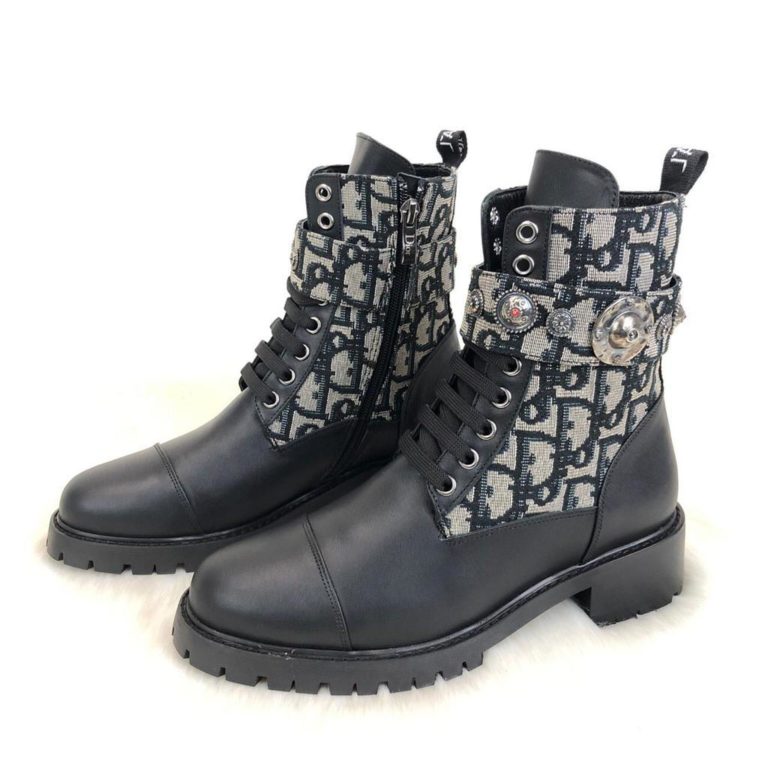 christian dior ayakkabi Oblique bot siyah