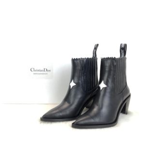 christian dior ayakkabi Star Ankle bot siyah topuk 6 cm