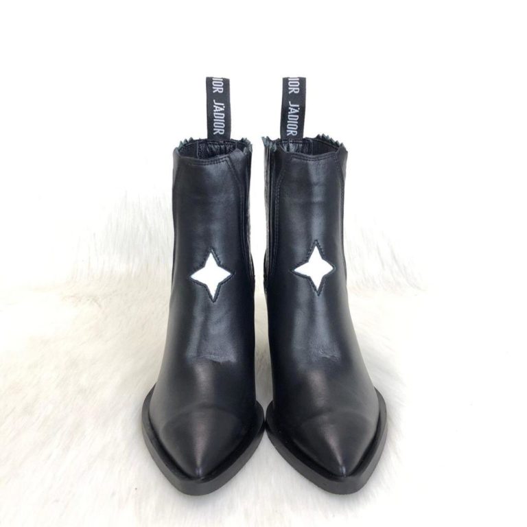christian dior ayakkabi Star Ankle bot siyah topuk 6 cm
