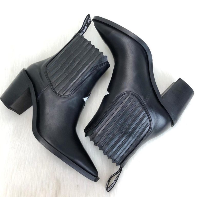 christian dior ayakkabi Star Ankle bot siyah topuk 6 cm