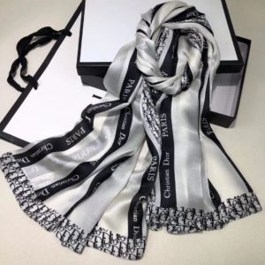 dior sal ipek beyaz 65x180