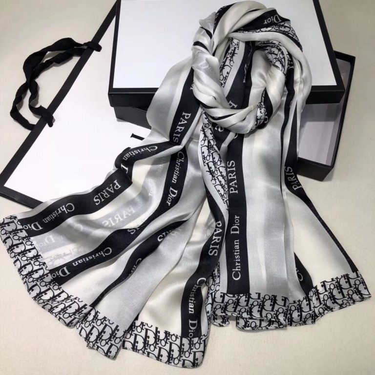 dior sal ipek beyaz 65x180