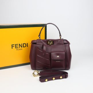 fendi canta peekaboo mini bordo ithal 23x18