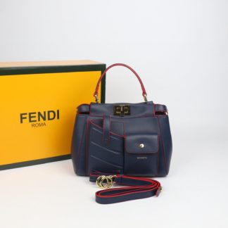 fendi canta peekaboo mini lacivert ithal 23x18