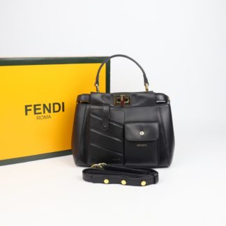 fendi canta peekaboo mini siyah ithal 23x18