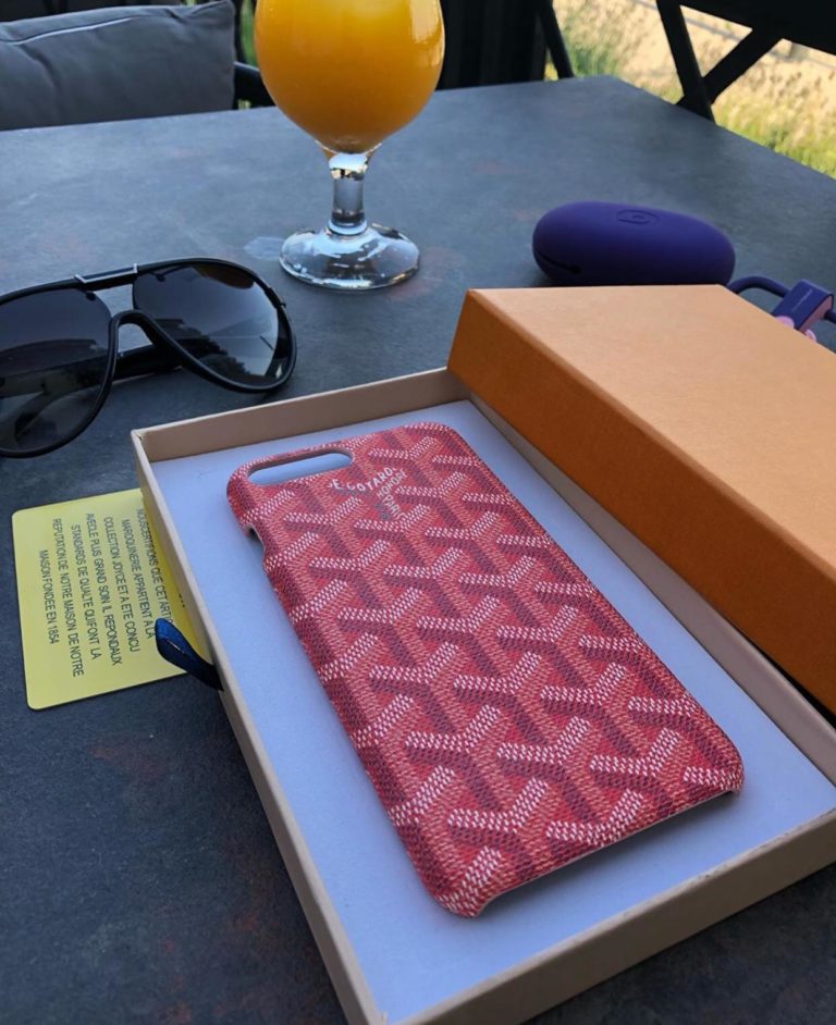 goyard telefon kilifi kirmizi