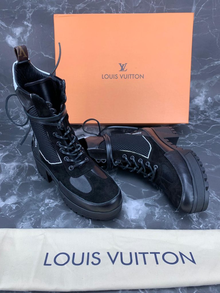 louis vuitton Ayakkabi siyah beyaz bot