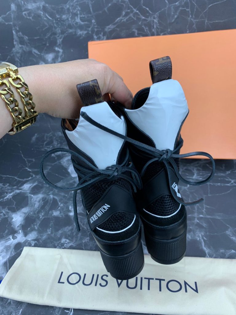 louis vuitton Ayakkabi siyah beyaz bot