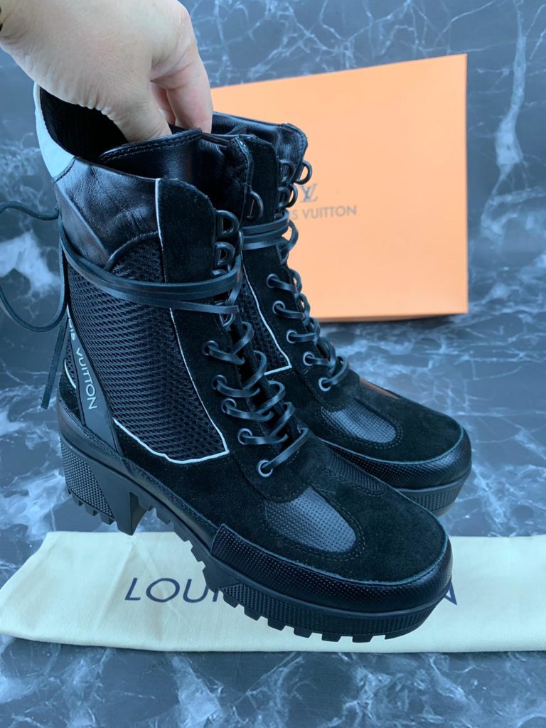 louis vuitton Ayakkabi siyah beyaz bot