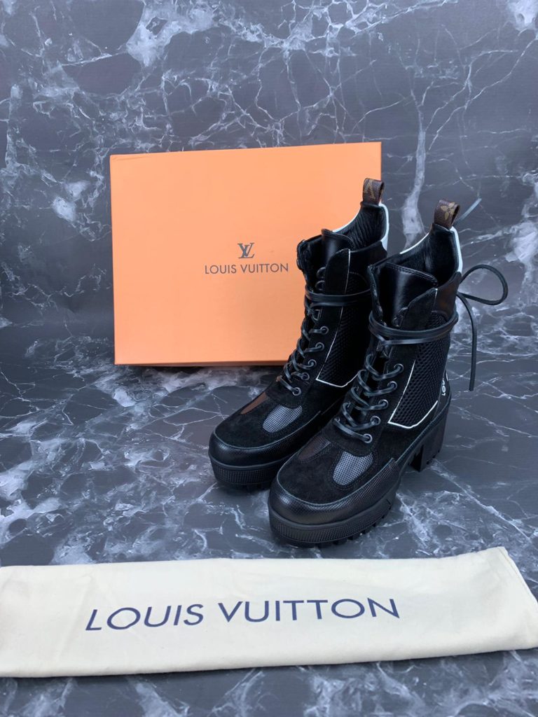 louis vuitton Ayakkabi siyah beyaz bot