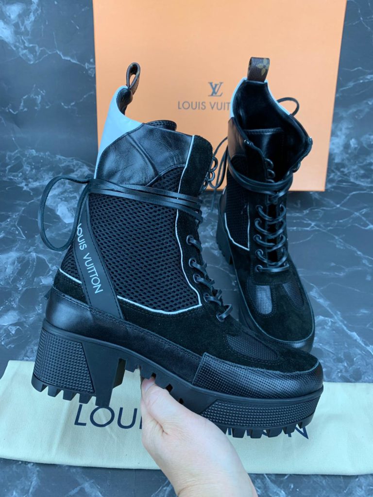 louis vuitton Ayakkabi siyah beyaz bot