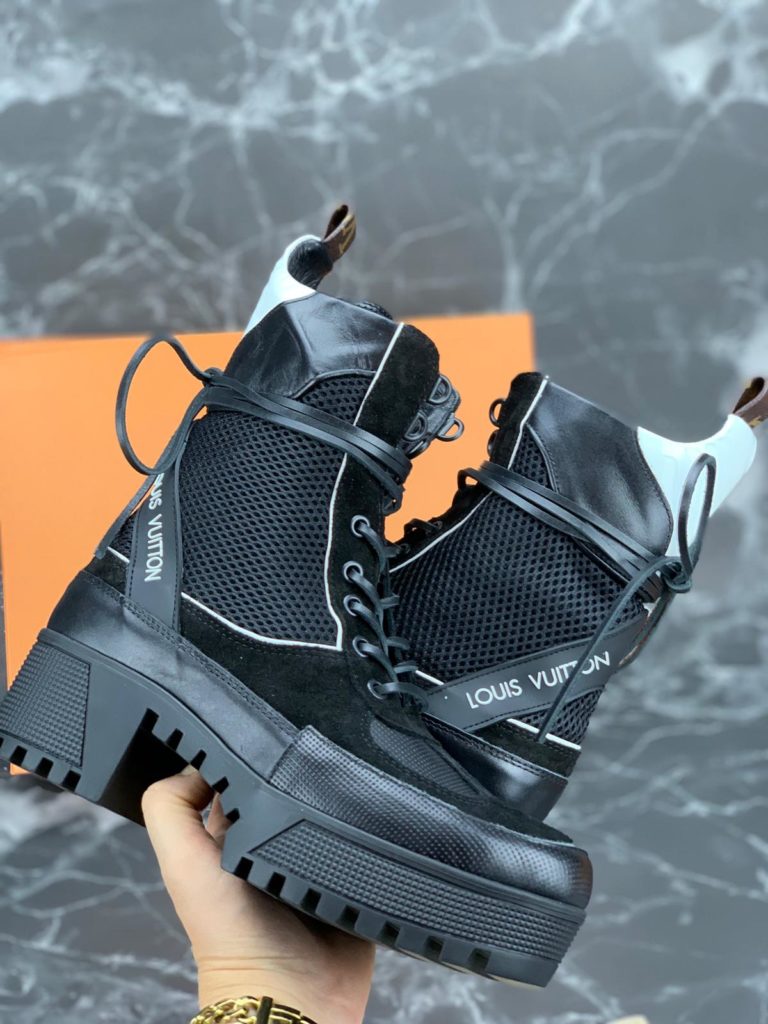 louis vuitton Ayakkabi siyah beyaz bot