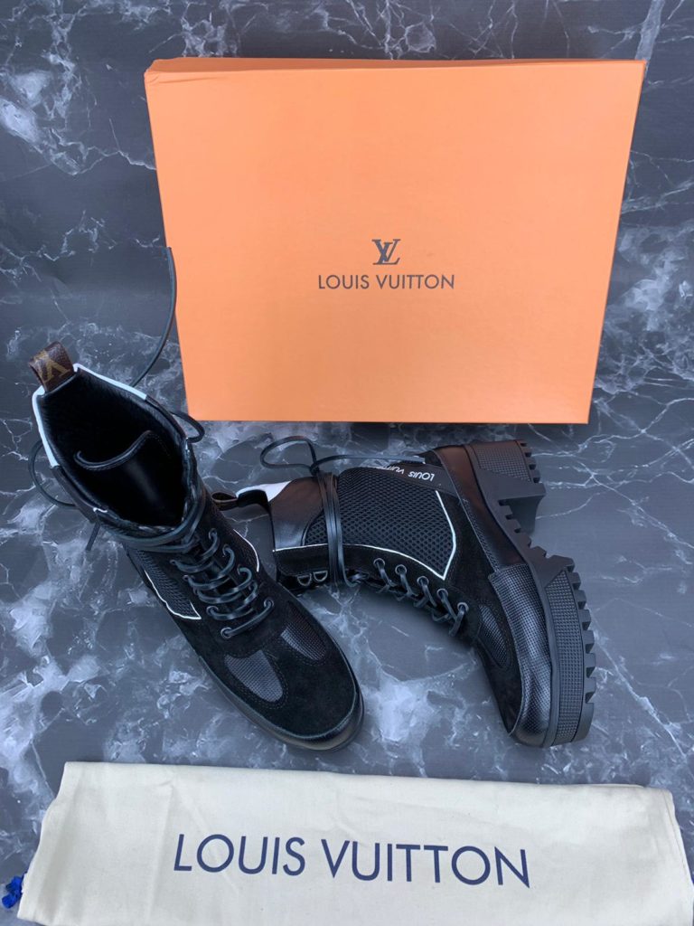 louis vuitton Ayakkabi siyah beyaz bot