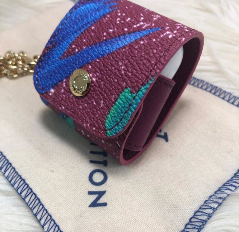 louis vuitton airpods kilif bordo kutulu