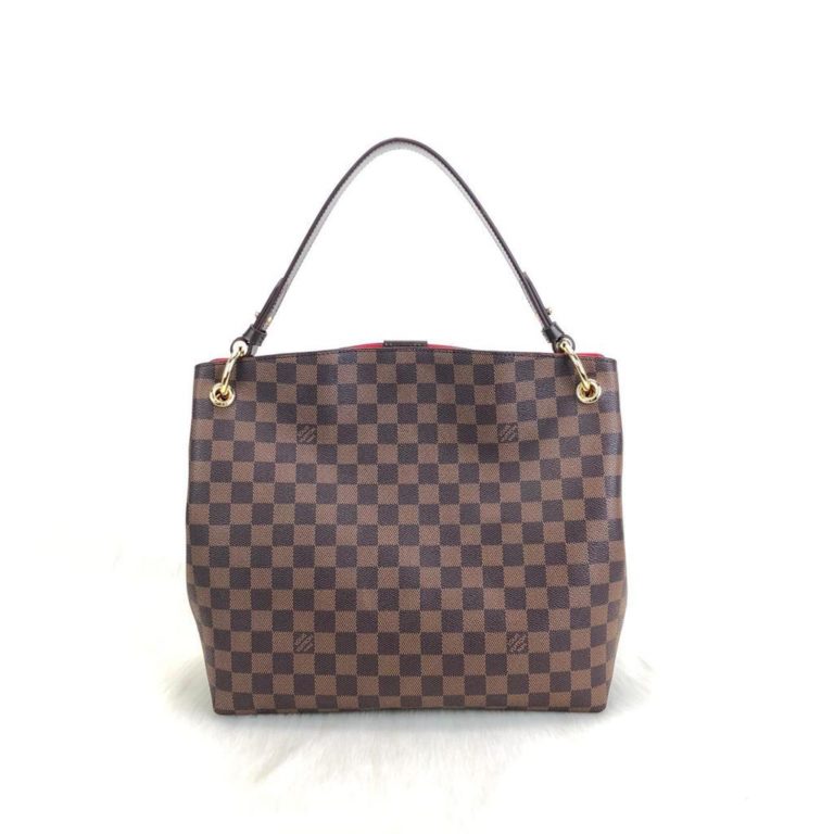 louis vuitton canta Graceful Pm damier kahve Simetrik kesim 30x30 cm