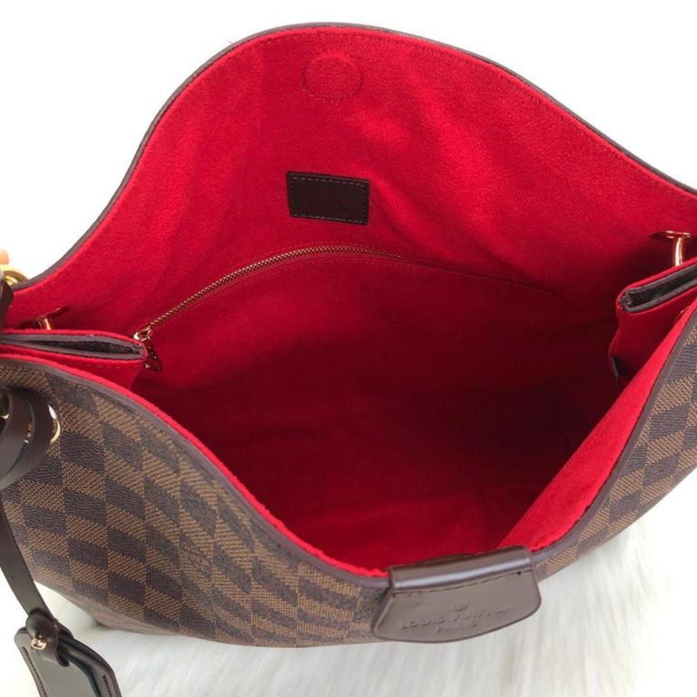 louis vuitton canta Graceful Pm damier kahve Simetrik kesim 30x30 cm
