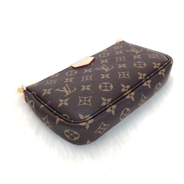 louis vuitton canta Multi Pochette monogram yesil askili 2 canta 1 cuzdan 24x13 18x9