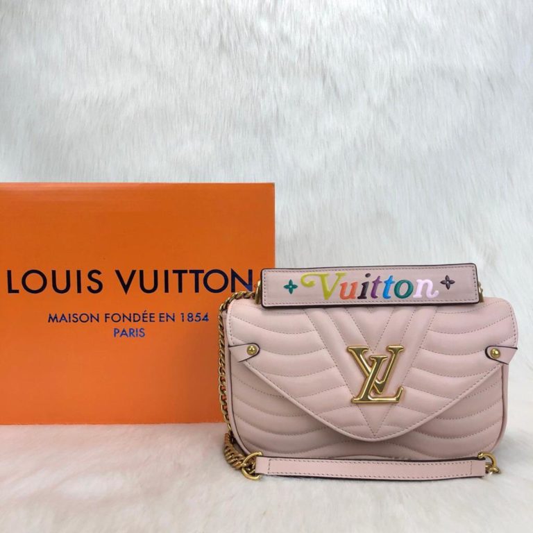 louis vuitton canta New Wave pudra pembe 25x15cm