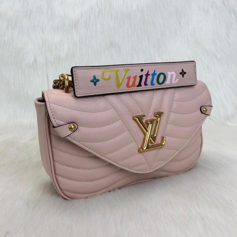 louis vuitton canta New Wave pudra pembe 25x15cm
