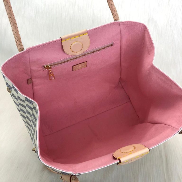 louis vuitton canta Propriano damier beyaz vejital deri el orgusu 43x30 cm