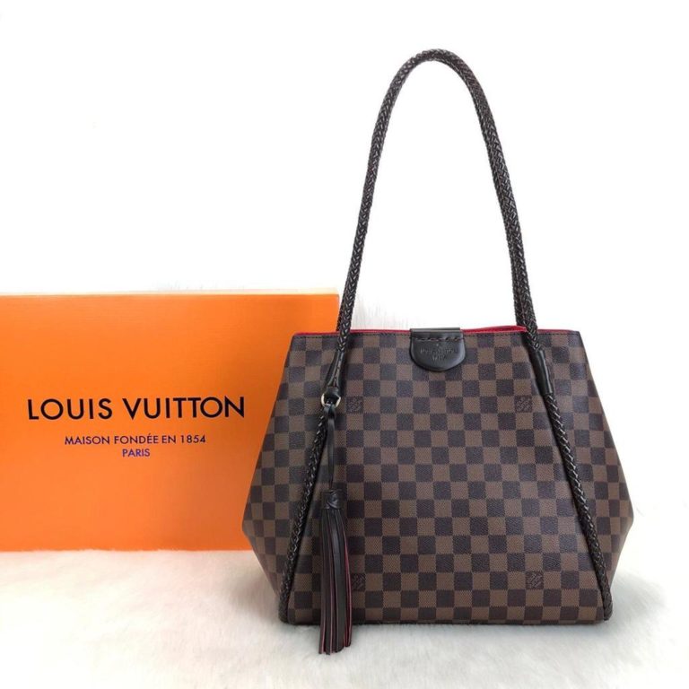 louis vuitton canta Propriano damier kahve vejital deri el orgusu 43x30 cm