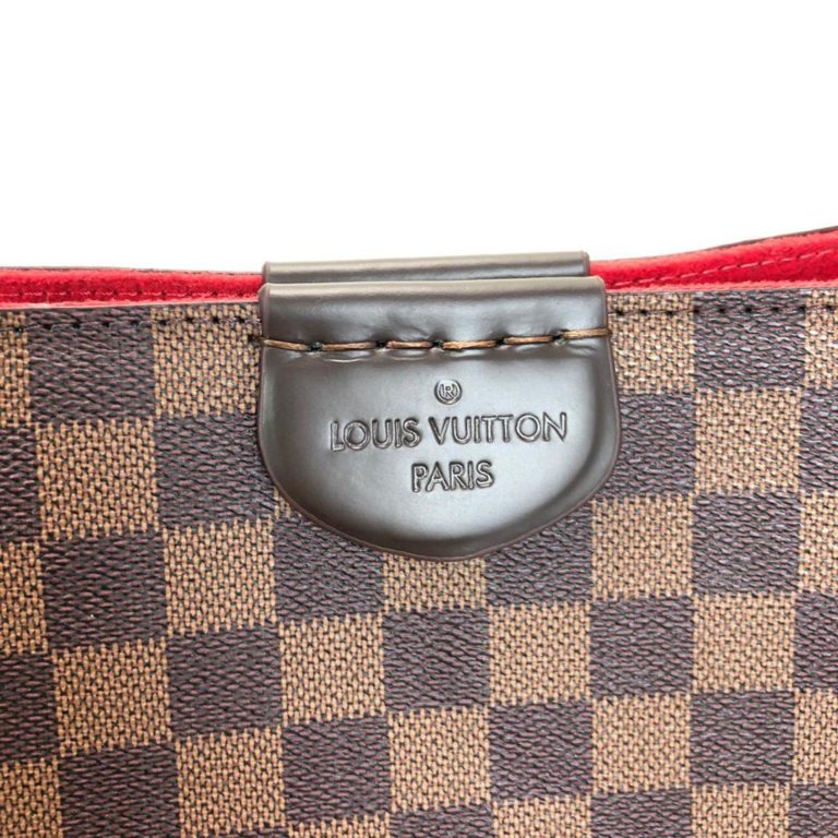 louis vuitton canta Propriano damier kahve vejital deri el orgusu 43x30 cm