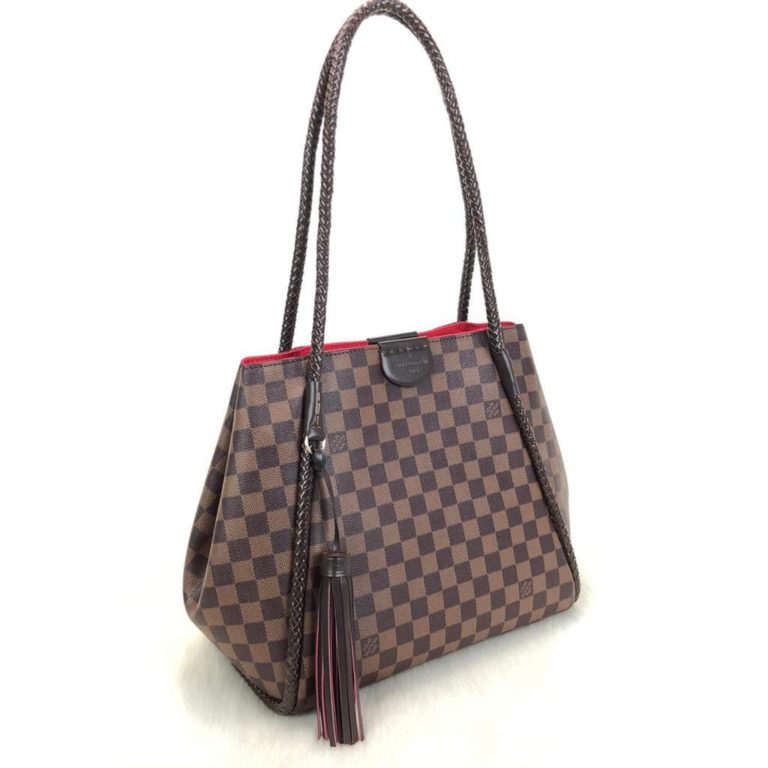 louis vuitton canta Propriano damier kahve vejital deri el orgusu 43x30 cm
