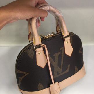 louis vuitton canta suni deri alma monogram cift tarafli klasik 27x13cm