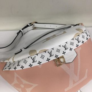 louis vuitton canta suni deri bumbag bel cantasi monogram cift tarafli pudra pembe 37x14cm