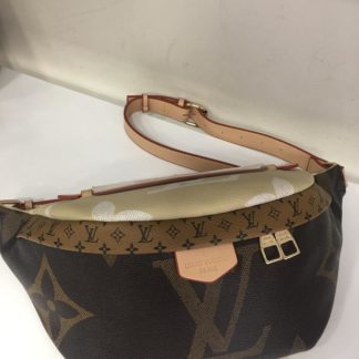 louis vuitton canta suni deri bumbag bel cantasi monogram cift tarafli vizon kahve 37x14cm
