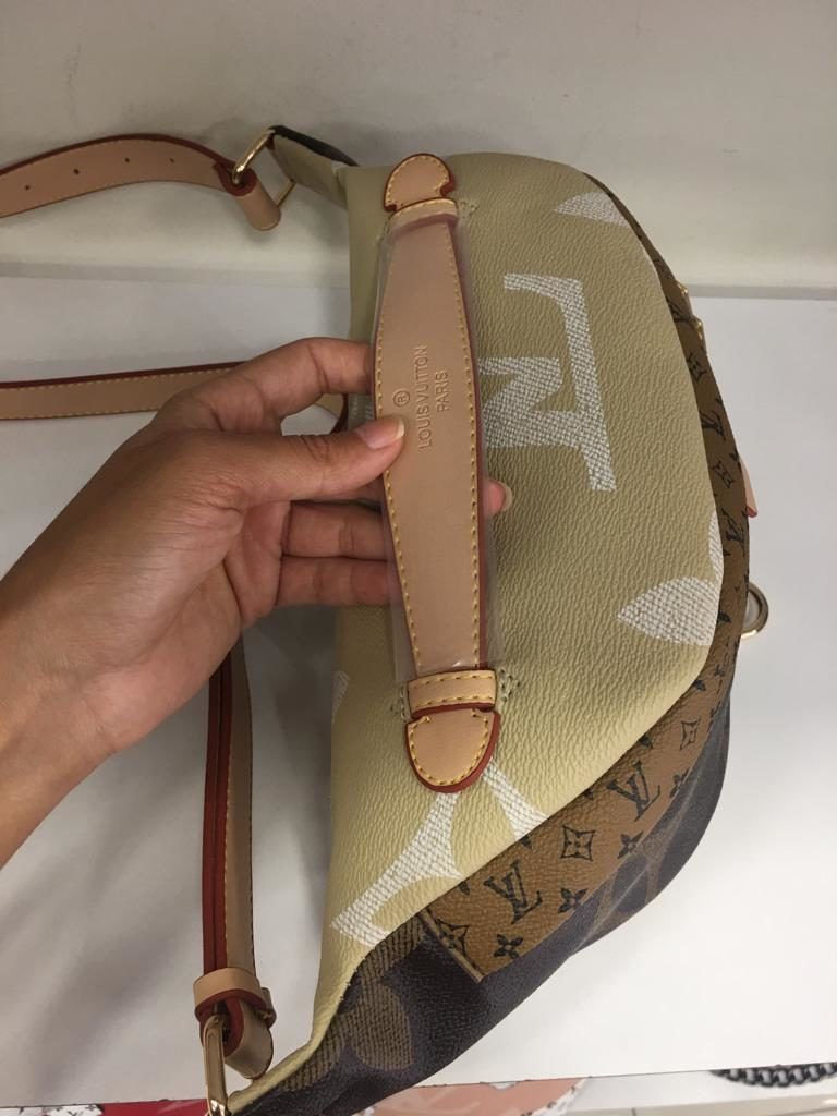 louis vuitton canta suni deri bumbag bel cantasi monogram cift tarafli vizon kahve 37x14cm
