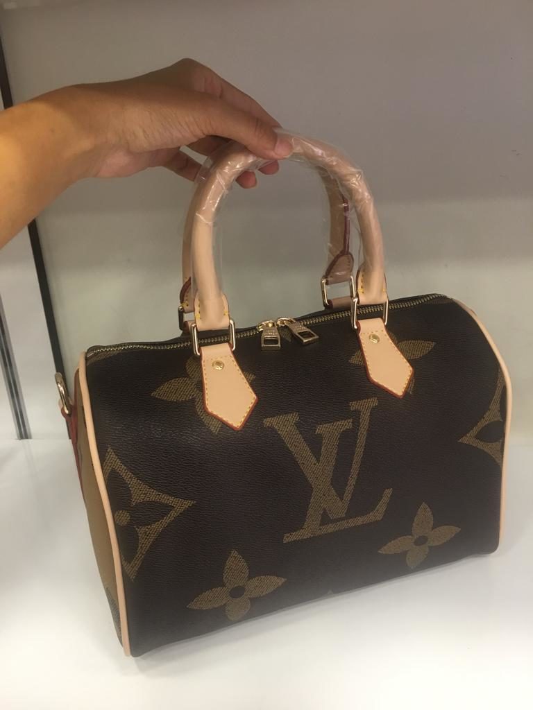 louis vuitton canta suni deri speedy monogram buyuk logo 30cm cift tarafli