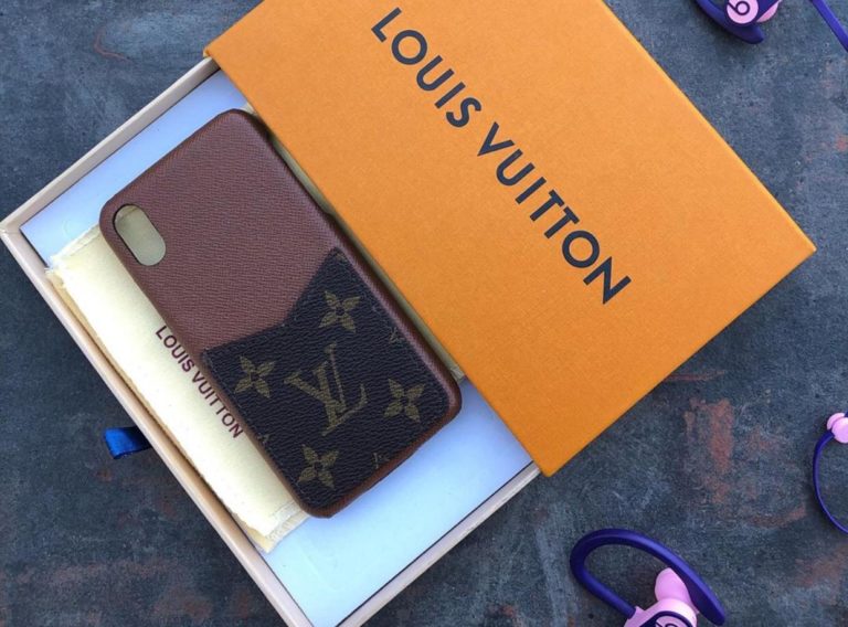louis vuitton telefon kilifi acik kahve monogram