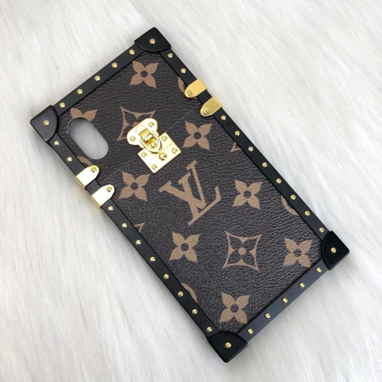 louis vuitton telefon kilifi eye trunk iphone x celik kasa ithal