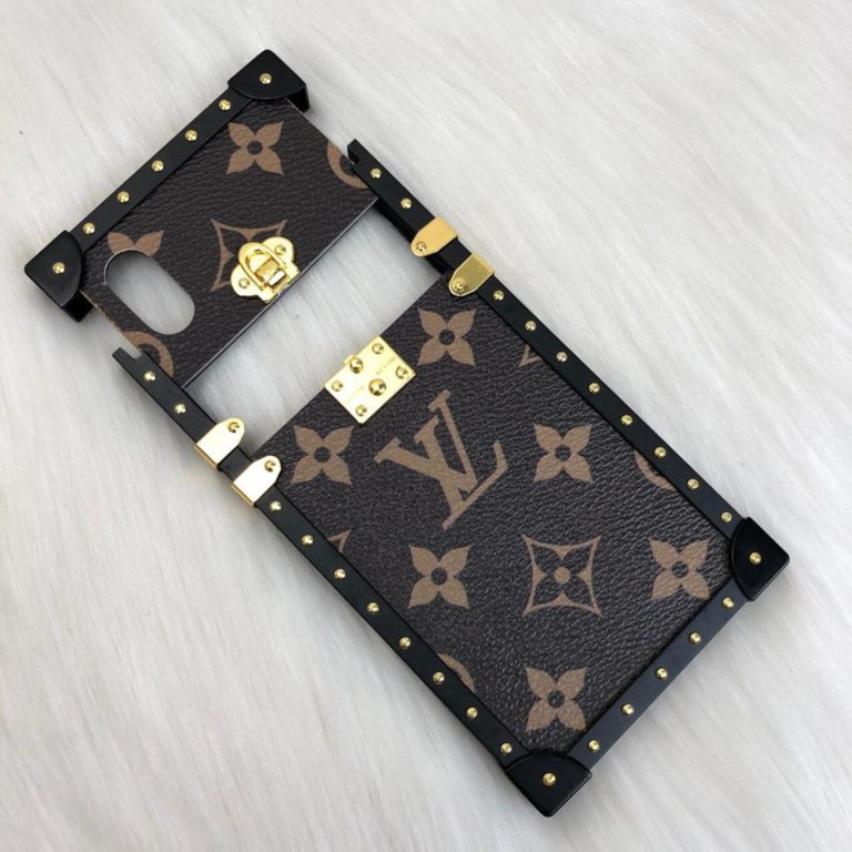 louis vuitton telefon kilifi eye trunk iphone x celik kasa ithal
