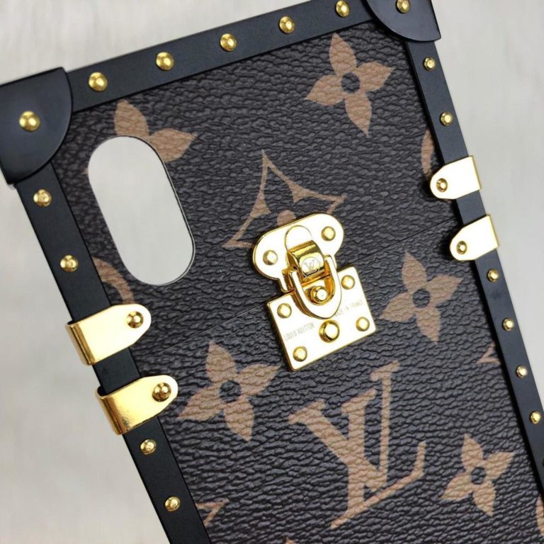 louis vuitton telefon kilifi eye trunk iphone x celik kasa ithal
