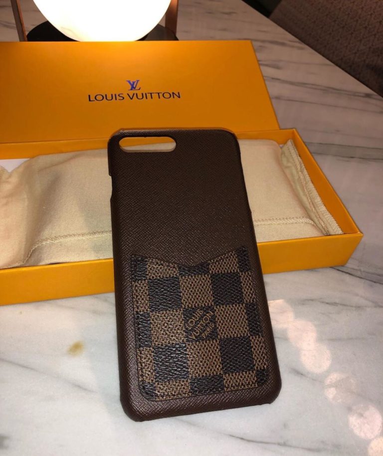 louis vuitton telefon kilifi kahve damier