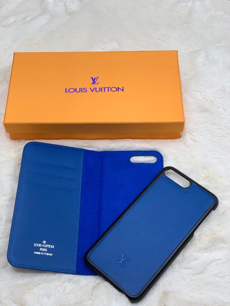 louis vuitton telefon kilifi kapakli mavi monogram