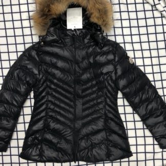 moncler mont mat siyah zigzag kapuson