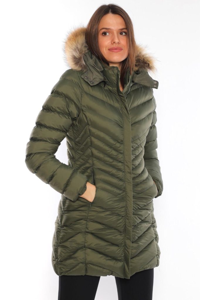 moncler mont uzun mat haki oklu dikis