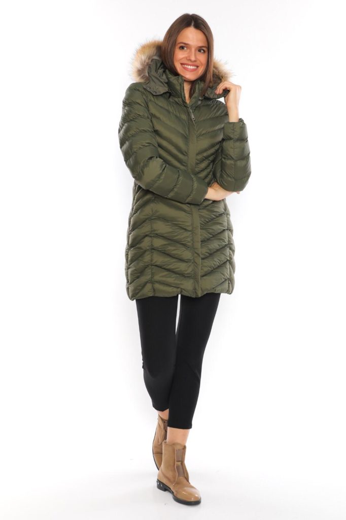moncler mont uzun mat haki oklu dikis
