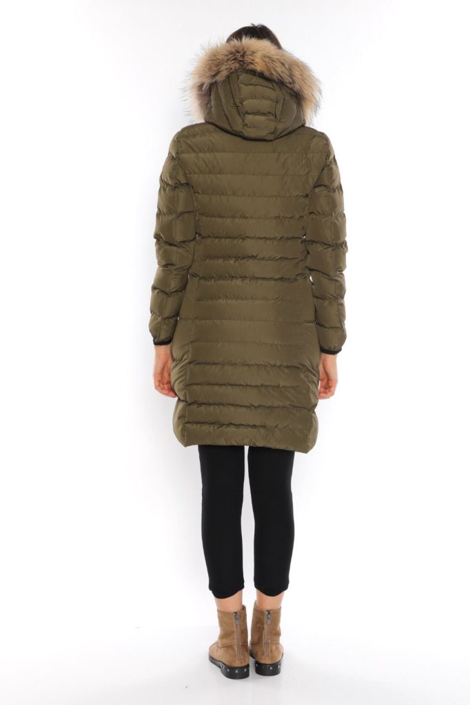 moncler mont uzun mat haki renk